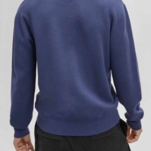 Mode of One Men's Regular-Fit Crewneck Sweater Caspian Waters Size L - Picture 3 of 8